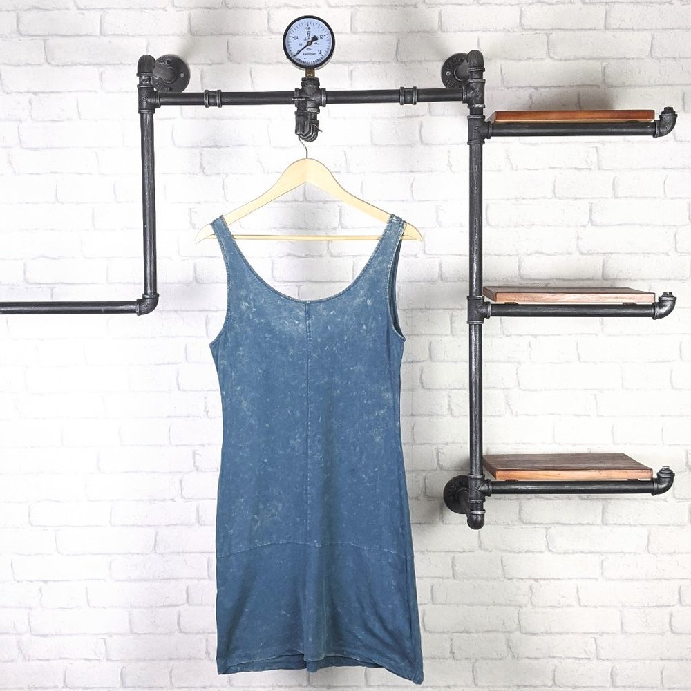 SuGypsies Boho Maxi Tank Mini Dress | Acid Wash